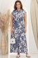 Rochie din viscoza imprimata lunga cu croi larg si buzunare- StarShinerS 3 - StarShinerS.ro