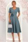 Rochie verde midi in clos cu brosa florala si buzunare - StarShinerS 1 - StarShinerS.ro