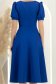 Rochie albastra midi in clos cu brosa florala si buzunare - StarShinerS 6 - StarShinerS.ro