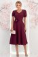 Rochie zmeura midi in clos cu brosa florala si buzunare - StarShinerS 3 - StarShinerS.ro