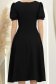 Rochie neagra midi in clos cu brosa florala si buzunare - StarShinerS 6 - StarShinerS.ro