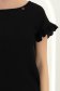 Bluza dama cu maneca scurta din viscoza si in neagra cu volanase - StarShinerS 2 - StarShinerS.ro