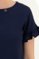 Bluza dama cu maneca scurta din viscoza si in bleumarin cu volanase - StarShinerS 4 - StarShinerS.ro