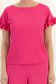 Bluza dama cu maneca scurta din viscoza si in fuchsia cu volanase - StarShinerS 5 - StarShinerS.ro