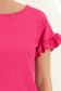 Bluza dama cu maneca scurta din viscoza si in fuchsia cu volanase - StarShinerS 4 - StarShinerS.ro