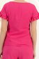 Bluza dama cu maneca scurta din viscoza si in fuchsia cu volanase - StarShinerS 6 - StarShinerS.ro
