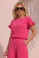 Bluza dama cu maneca scurta din viscoza si in fuchsia cu volanase - StarShinerS 1 - StarShinerS.ro