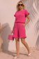 Bluza dama cu maneca scurta din viscoza si in fuchsia cu volanase - StarShinerS 3 - StarShinerS.ro