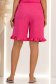 Pantaloni scurti din viscoza si in fuchsia cu buzunare - StarShinerS 4 - StarShinerS.ro