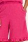 Pantaloni scurti din viscoza si in fuchsia cu buzunare - StarShinerS 5 - StarShinerS.ro
