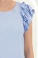 Rochie din viscoza si in albastra-deschis scurta cu croi larg - StarShinerS 2 - StarShinerS.ro
