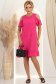 Rochie din viscoza si in fuchsia scurta cu croi larg si umeri decupati - StarShinerS 3 - StarShinerS.ro