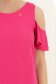 Rochie din viscoza si in fuchsia scurta cu croi larg si umeri decupati - StarShinerS 4 - StarShinerS.ro