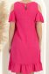 Rochie din viscoza si in fuchsia scurta cu croi larg si umeri decupati - StarShinerS 6 - StarShinerS.ro
