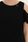 Rochie din viscoza si in neagra scurta cu croi larg si umeri decupati - StarShinerS 5 - StarShinerS.ro