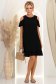 Rochie din viscoza si in neagra scurta cu croi larg si umeri decupati - StarShinerS 3 - StarShinerS.ro
