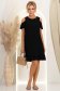 Rochie din viscoza si in neagra scurta cu croi larg si umeri decupati - StarShinerS 3 - StarShinerS.ro