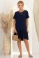 Rochie din viscoza si in bleumarin scurta cu croi larg - StarShinerS 1 - StarShinerS.ro