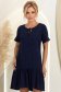 Rochie din viscoza si in bleumarin scurta cu croi larg - StarShinerS 2 - StarShinerS.ro