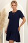 Rochie din viscoza si in bleumarin scurta cu croi larg - StarShinerS 3 - StarShinerS.ro
