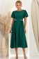 Rochie verde midi in clos cu aplicatii stralucitoare - StarShinerS 2 - StarShinerS.ro