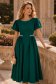 Rochie verde midi in clos cu aplicatii stralucitoare - StarShinerS 1 - StarShinerS.ro