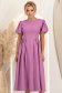 Rochie mov midi in clos cu aplicatii stralucitoare - StarShinerS 2 - StarShinerS.ro