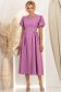 Rochie mov midi in clos cu aplicatii stralucitoare - StarShinerS 4 - StarShinerS.ro