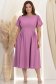 Rochie mov midi in clos cu aplicatii stralucitoare - StarShinerS 1 - StarShinerS.ro