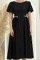 Rochie neagra midi in clos cu aplicatii stralucitoare - StarShinerS 5 - StarShinerS.ro