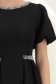 Rochie neagra midi in clos cu aplicatii stralucitoare - StarShinerS 4 - StarShinerS.ro