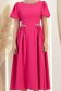 Rochie fuchsia midi in clos cu aplicatii stralucitoare - StarShinerS 5 - StarShinerS.ro