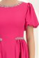 Rochie fuchsia midi in clos cu aplicatii stralucitoare - StarShinerS 4 - StarShinerS.ro