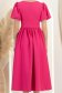Rochie fuchsia midi in clos cu aplicatii stralucitoare - StarShinerS 6 - StarShinerS.ro