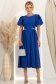 Rochie albastra midi in clos cu aplicatii stralucitoare - StarShinerS 3 - StarShinerS.ro