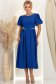 Rochie albastra midi in clos cu aplicatii stralucitoare - StarShinerS 2 - StarShinerS.ro