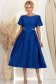 Rochie albastra midi in clos cu aplicatii stralucitoare - StarShinerS 1 - StarShinerS.ro