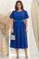 Rochie albastra midi in clos cu aplicatii stralucitoare - StarShinerS 1 - StarShinerS.ro