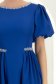 Rochie albastra midi in clos cu aplicatii stralucitoare - StarShinerS 4 - StarShinerS.ro