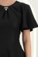Rochie neagra cu sclipici midi in clos cu mâneci tip fluture - StarShinerS 4 - StarShinerS.ro