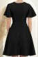Rochie neagra cu sclipici midi in clos cu mâneci tip fluture - StarShinerS 5 - StarShinerS.ro