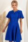 Rochie albastra cu sclipici midi in clos cu mâneci tip fluture - StarShinerS 1 - StarShinerS.ro