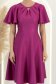 Rochie zmeura cu sclipici midi in clos cu mâneci tip fluture - StarShinerS 5 - StarShinerS.ro