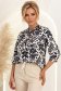 Bluza dama din viscoza neagra cu croi larg si guler tip esarfa - StarShinerS 2 - StarShinerS.ro