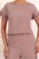 Bluza dama cu maneca scurta din viscoza si in mocha cu volanase - StarShinerS 3 - StarShinerS.ro