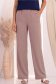 Pantaloni din viscoza si in mocha lungi cu buzunare- StarShinerS 2 - StarShinerS.ro