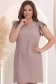 Rochie din viscoza si in mocha scurta cu croi larg - StarShinerS 1 - StarShinerS.ro