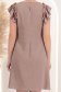 Rochie din viscoza si in mocha scurta cu croi larg - StarShinerS 3 - StarShinerS.ro