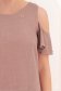 Rochie din viscoza si in mocha scurta cu croi larg si umeri decupati - StarShinerS 5 - StarShinerS.ro