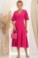 Rochie din viscoza si in fuchsia midi in clini- StarShinerS 1 - StarShinerS.ro